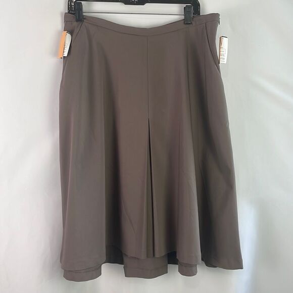 NWT Pamela Milano Tan Midi Skirt - Picture 1 of 6